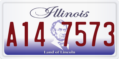 IL license plate A147573