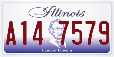 IL license plate A147579