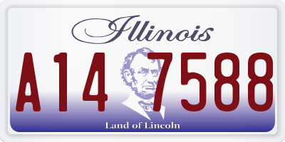 IL license plate A147588