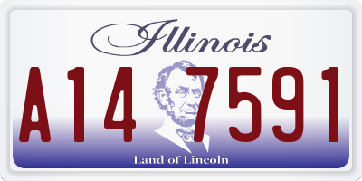IL license plate A147591