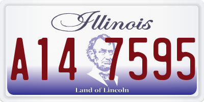 IL license plate A147595
