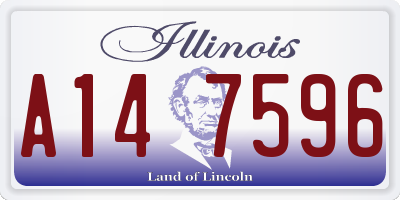 IL license plate A147596