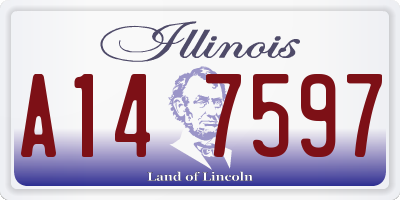 IL license plate A147597