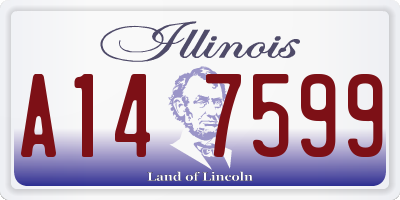 IL license plate A147599