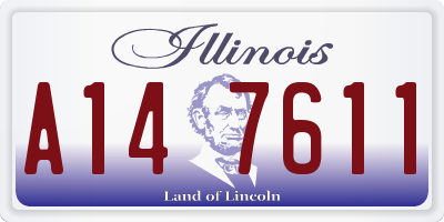IL license plate A147611