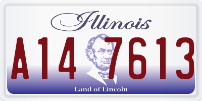 IL license plate A147613