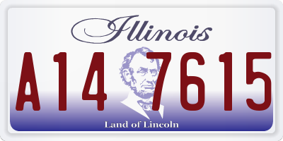 IL license plate A147615