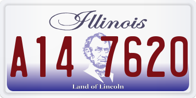 IL license plate A147620