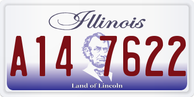 IL license plate A147622