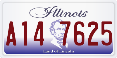 IL license plate A147625