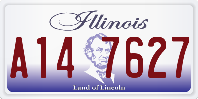 IL license plate A147627