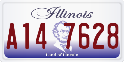 IL license plate A147628
