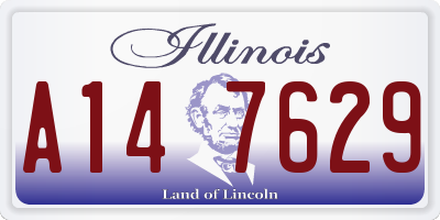 IL license plate A147629