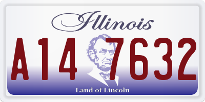 IL license plate A147632