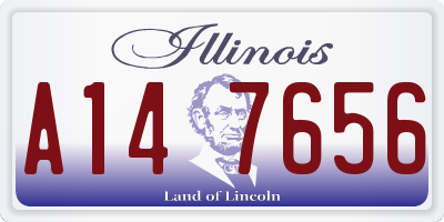 IL license plate A147656
