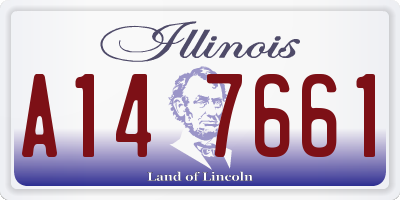 IL license plate A147661