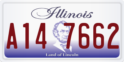 IL license plate A147662
