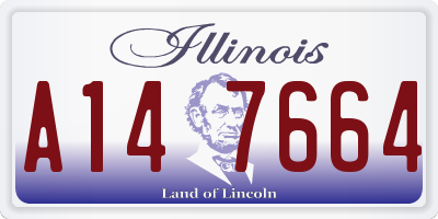 IL license plate A147664