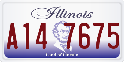 IL license plate A147675