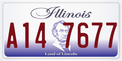 IL license plate A147677