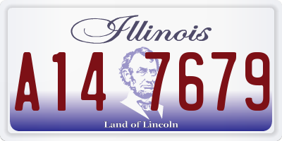 IL license plate A147679