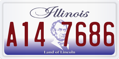 IL license plate A147686