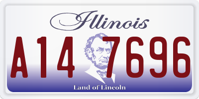 IL license plate A147696