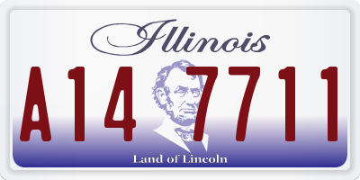 IL license plate A147711