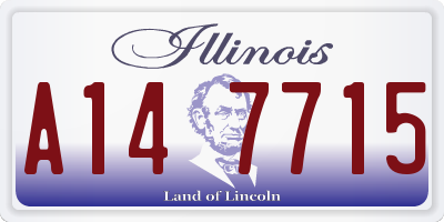 IL license plate A147715