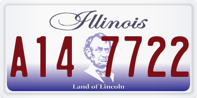 IL license plate A147722