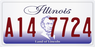IL license plate A147724