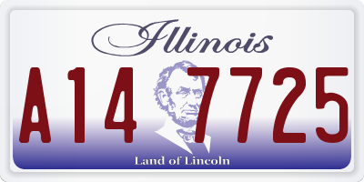 IL license plate A147725