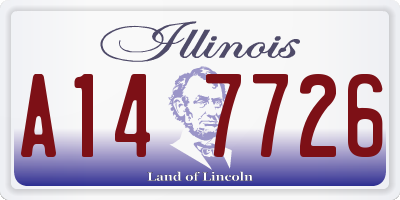 IL license plate A147726