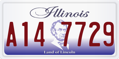IL license plate A147729