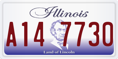 IL license plate A147730