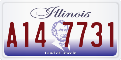 IL license plate A147731