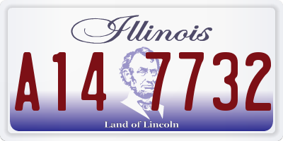 IL license plate A147732