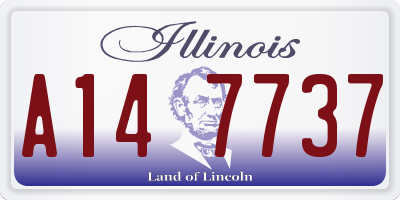 IL license plate A147737
