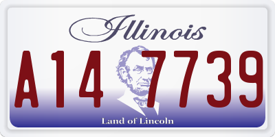 IL license plate A147739