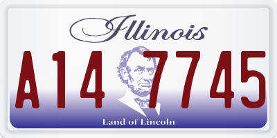 IL license plate A147745