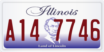 IL license plate A147746