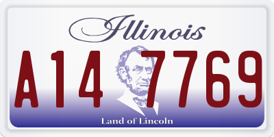 IL license plate A147769