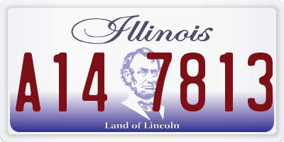 IL license plate A147813