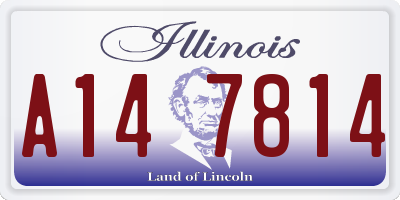 IL license plate A147814
