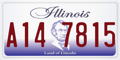 IL license plate A147815