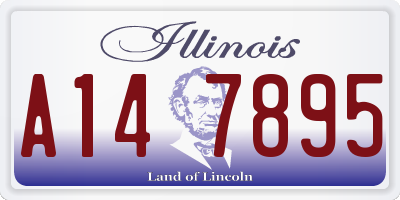 IL license plate A147895