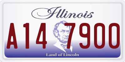 IL license plate A147900