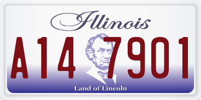 IL license plate A147901