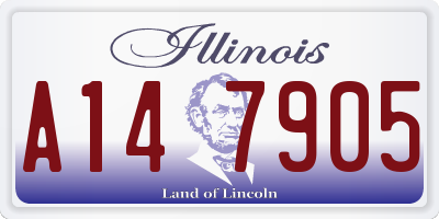 IL license plate A147905