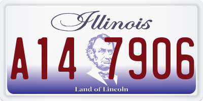 IL license plate A147906